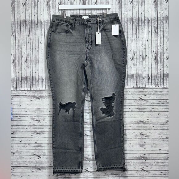 Good American Good Icon Straight Jeans - Picture 1 of 11